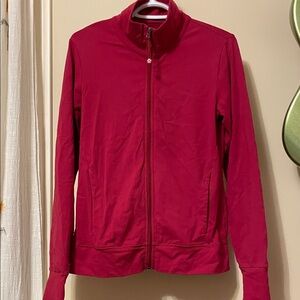 Tuff Athletics red zip up activewear sweater